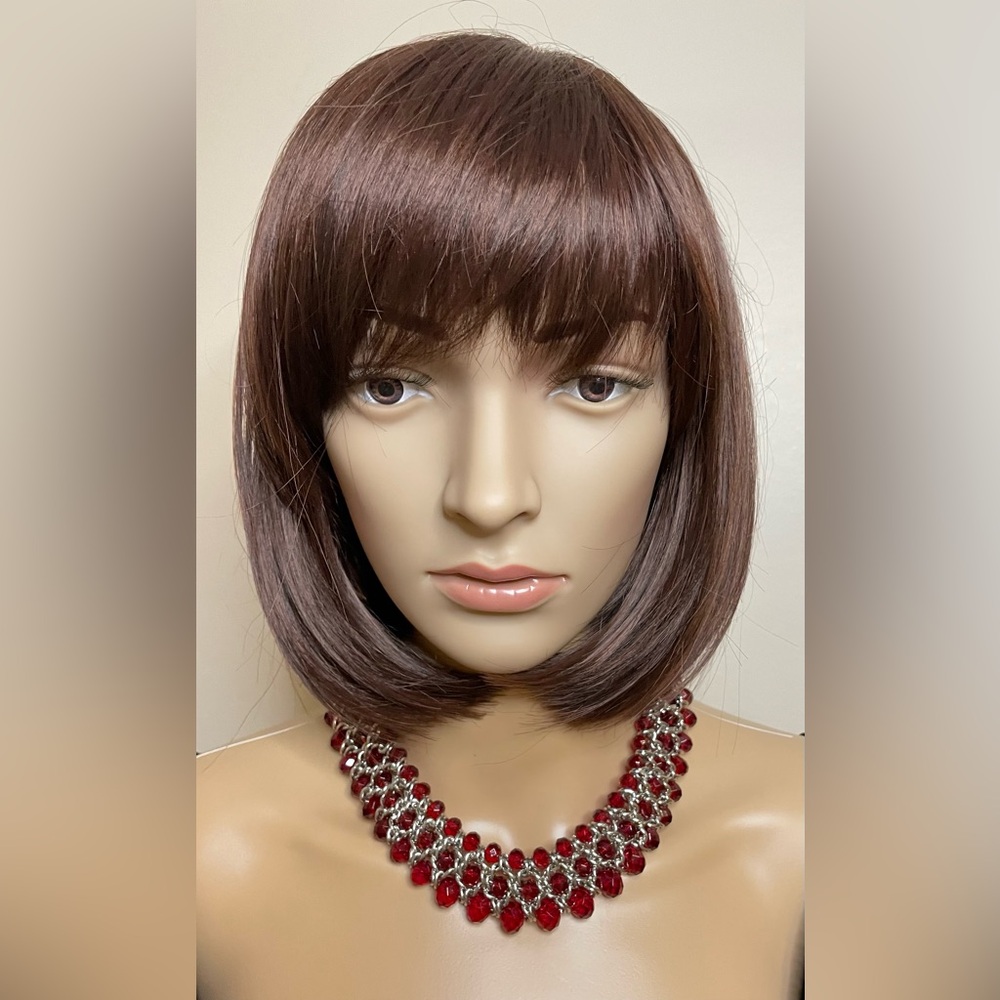 NWOT ✨Set✨ Red & Silver Statement Necklace, Earrings and Bracelet Set